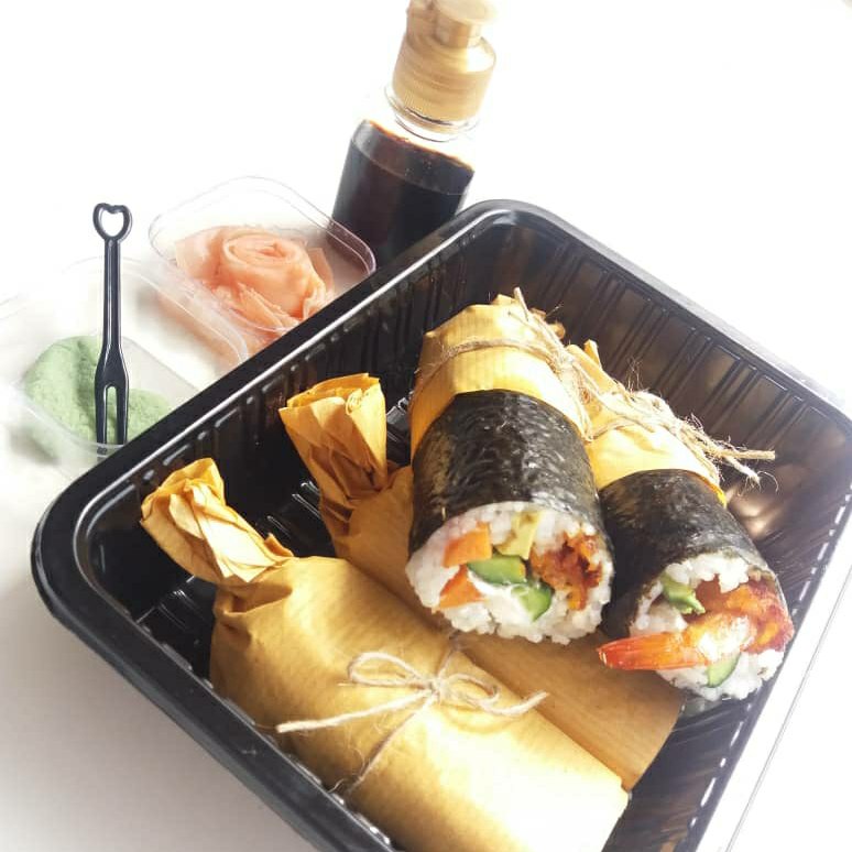 سوشی بوریتو میگو سوخاری (دو پرس)