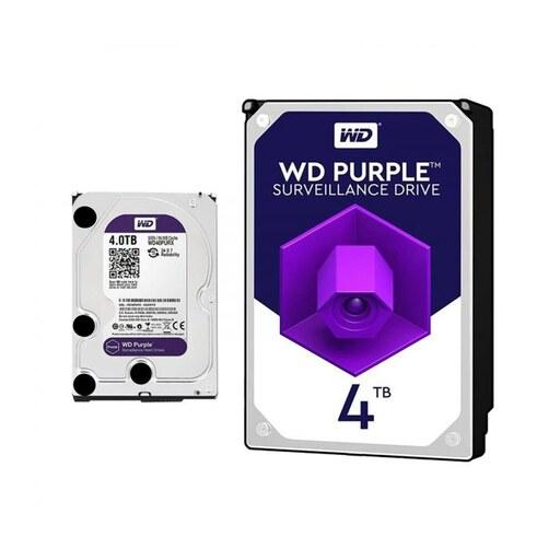هارددیسک اینترنال وسترن دیجیتال مدل Purple WD10PURZ ظرفیت 4 ترابایت