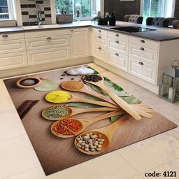 فرشینه آشپزخانه رویه مخمل درجه یک پشت استپ دار 4لایه ثبات رنگ بی نظیر