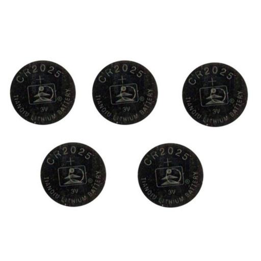 باتری سکه ای تیان کیو CR2025 بسته 5 عددی