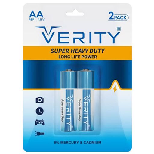 باتری قلمی  وریتی Super Heavy Duty بسته 2 عددی