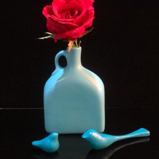 مجسمه دکوری پتینه هدیه تزیینی هنری کادو گلدان سفال تنگ