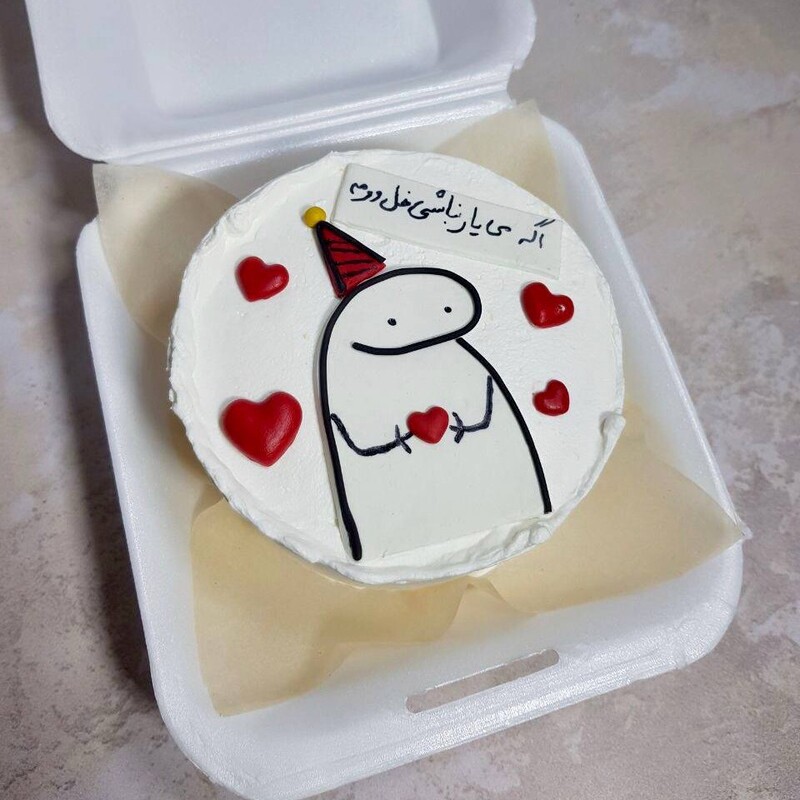 بنتو کیک عاشقانه(ارسال به صورت پس کرایه و در مقصد)