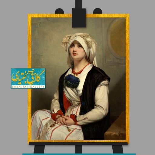خرید و قیمت تابلو دکوراتیو نقاشی کلاسیک بانو 1 از غرفه گالری قاب بختیاری