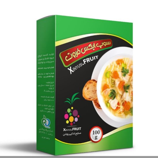سوپ‌سبزیجات با قارچ و مرغ (100گرمی)