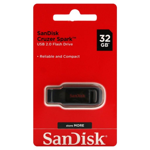 فلش مموری 32GBSanDisk Cruzer Spark USB2.0 Flash Memory-32GB(گارانتی سازگار ارقام)