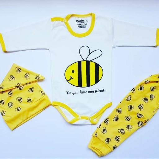 سه تیکه نوزادی مدل زنبور 🐝❤
زیردکمه شلوار کلاه
لباس نوزاد
سیسمونی