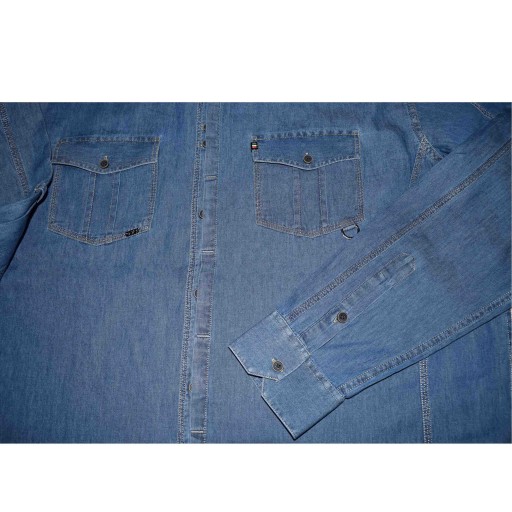 پیراهن جین مردانه اسپرت قواره بزرگ خنک کد 27(پایتی جامه)