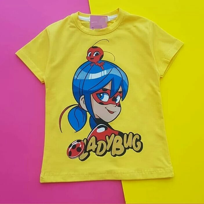 تیشرت دختر کفشدوزکی مناسب برای سه سال تا هفت سال نخ پنبه درجه یک تولیدی  تهران