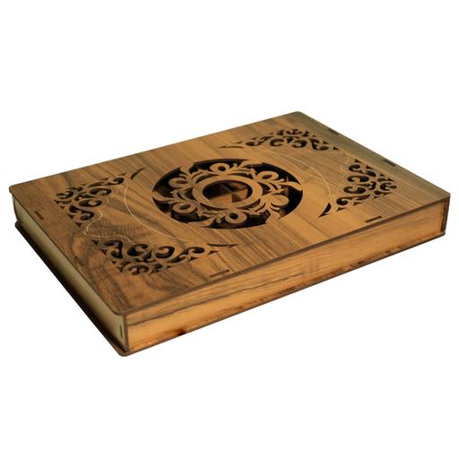 جعبه و باکس پذیرایی چوبی مدل مرمر جهت دکوراسیون و هدیه مناسب دمنوش و آجیل و ...