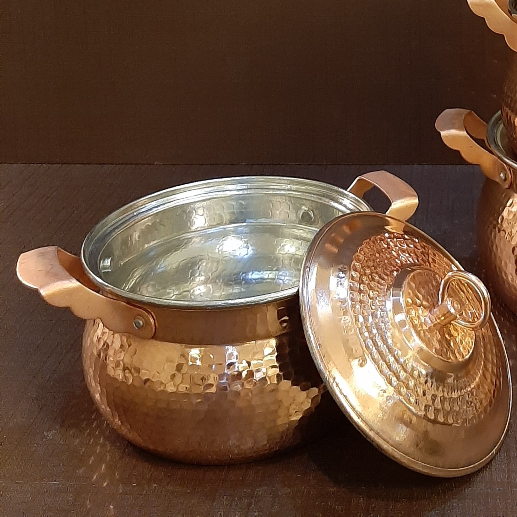 قابلمه مسی مدل شکمی قطر  22