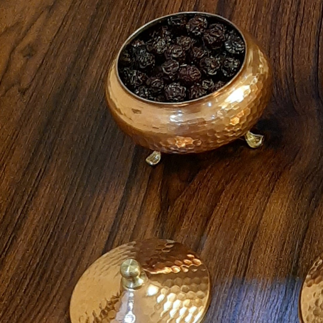 قندان مسی سه پایه بلوط سایز 1