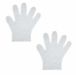 دستکش یکبار مصرف شفاف بسته 100 عددی