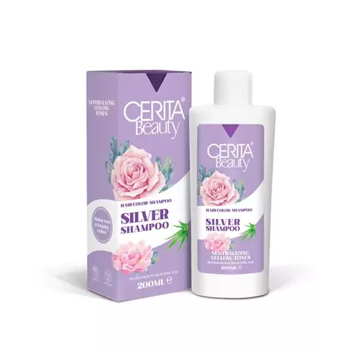 شامپو رنگساژ بنفش سیلور سریتا Cerita حجم 200mL