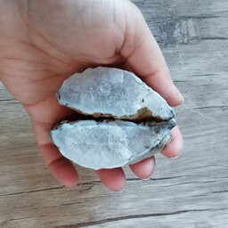 آمیتیست اصل یک جفت سنگ معدنی آمیتیست بنفش خیلی کمرنگ آرامش بخش و زیبا