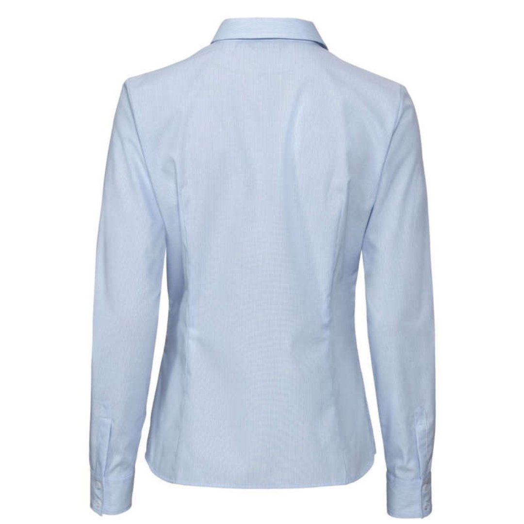 شومیز زنانه اسمارا سفید آبی راه راه