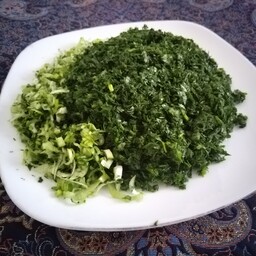 سبزی کوکو تازه و معطر  خورد شده 500 گرمی ( بهداشتی ) طعمی برای تو 