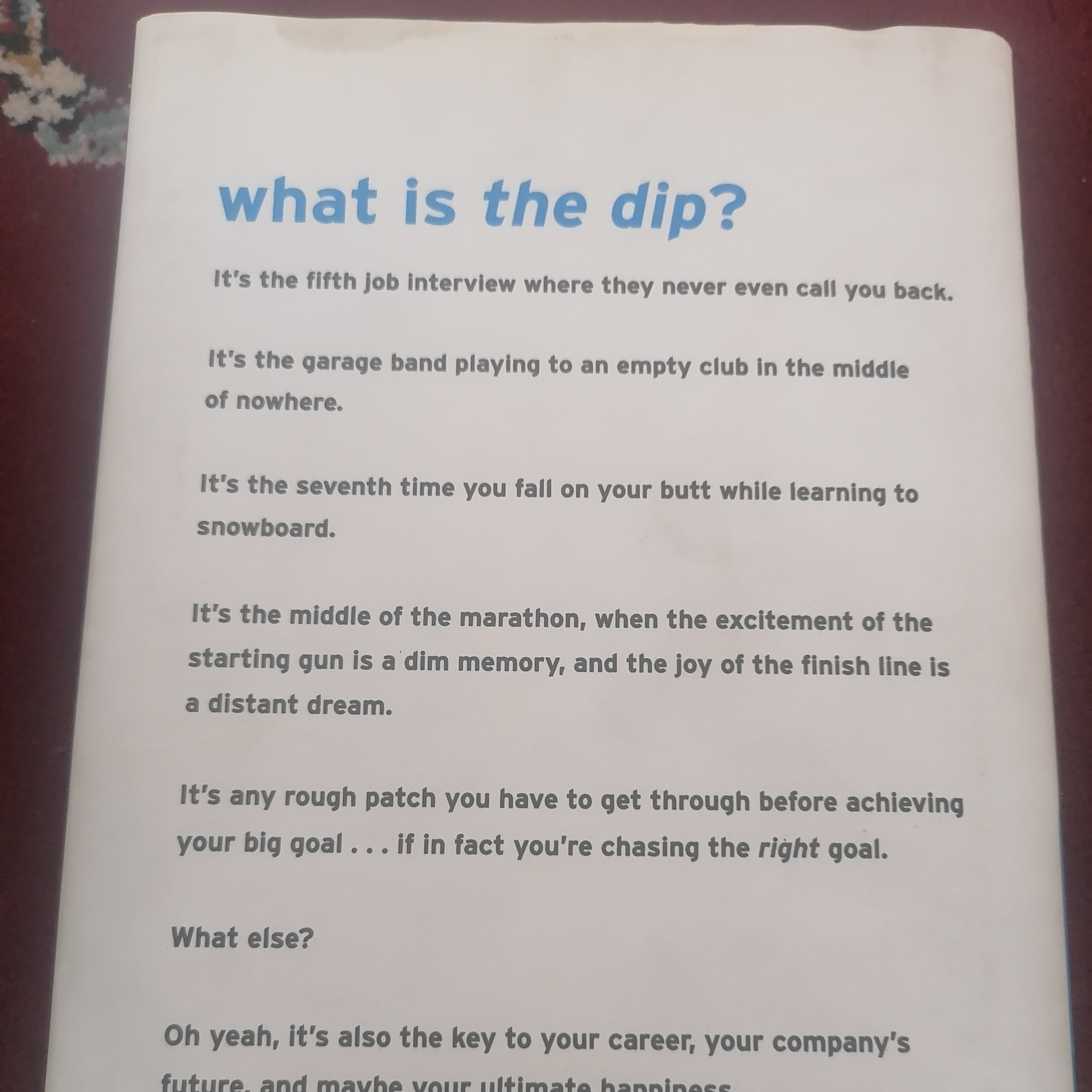 کتاب the dip