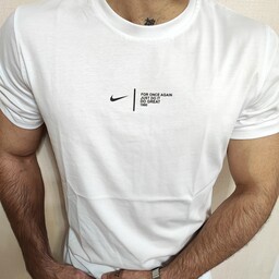 تی شرت مردانه سفید  قواره استاندارد با کیفیت بالا