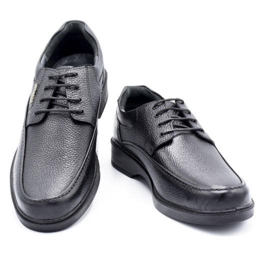 کفش مردانه آلفا بندی قهوه ای و مشکی چرم طبیعی و فلوتر در سایز بندی 40-45 کفش پاپک در پا تک