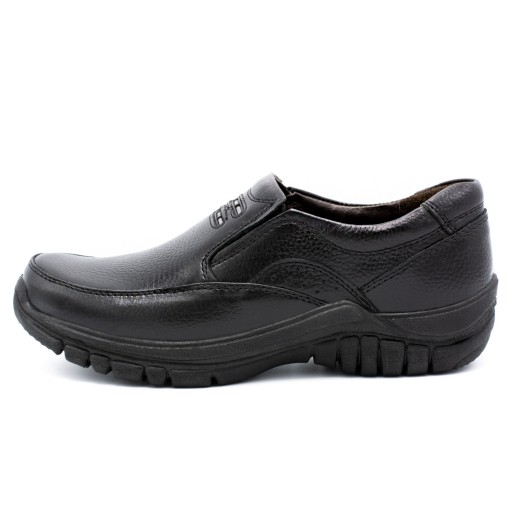 کفش مردانه ماهان 2 کشی قهوه ای و عسلی چرم طبیعی در سایز بندی 40-45 کفش پاپک در پا تک