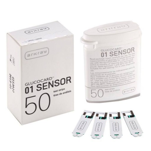 نوار قند خون گلوکوکارد(50عدد) مدل Glucocard-01 Sensor