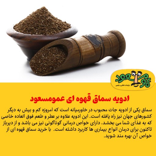 ادویه سماق قهوه ای درجه یک عمومسعود بسته 100 گرمی