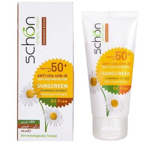 کرم ضد آفتاب رنگی فاقد چربی شون با رنگ طبیعی + SPF50