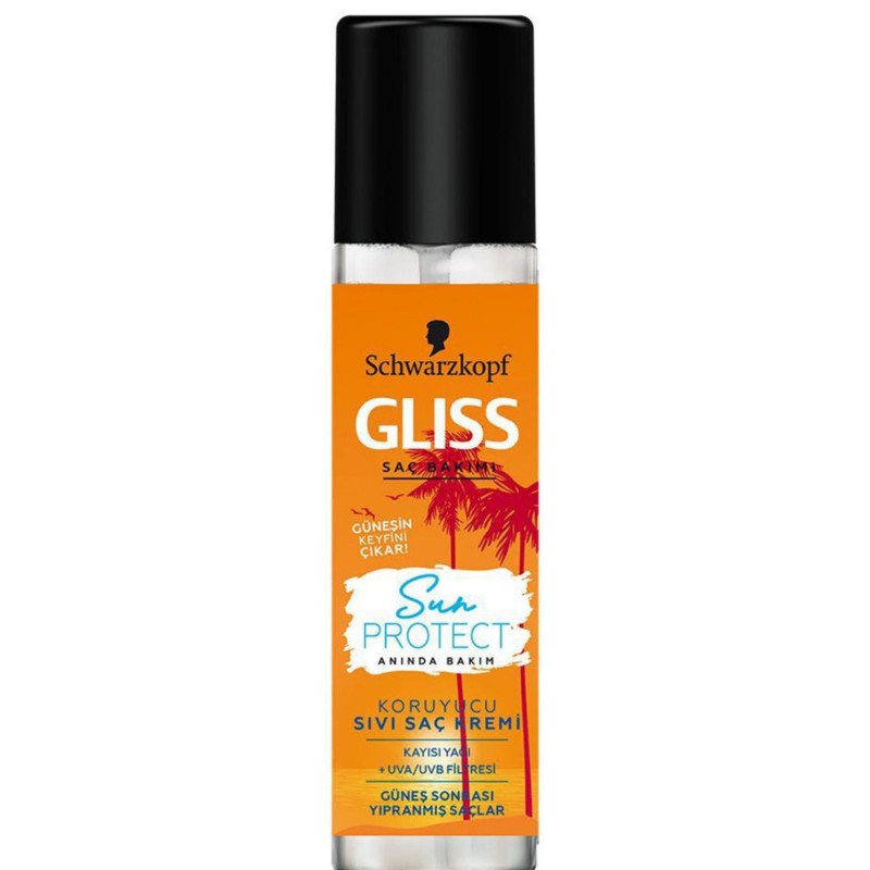 اسپری دو فاز موهای آسیب دیده گلیس مدل Gliss Sun Pr حجم 200 میل