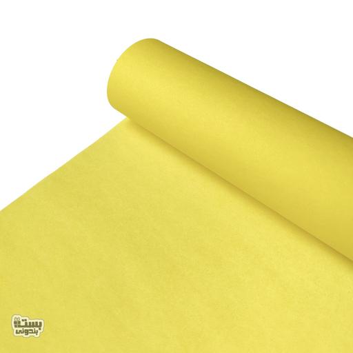 کاغذ بسته بندی و کادوپیچی زرد لیمویی( پک 10 عددی)