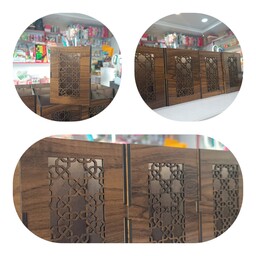 جاقلمی چوبی سی ان سی شده پنجره ای سنتی کیفیت فول عالی