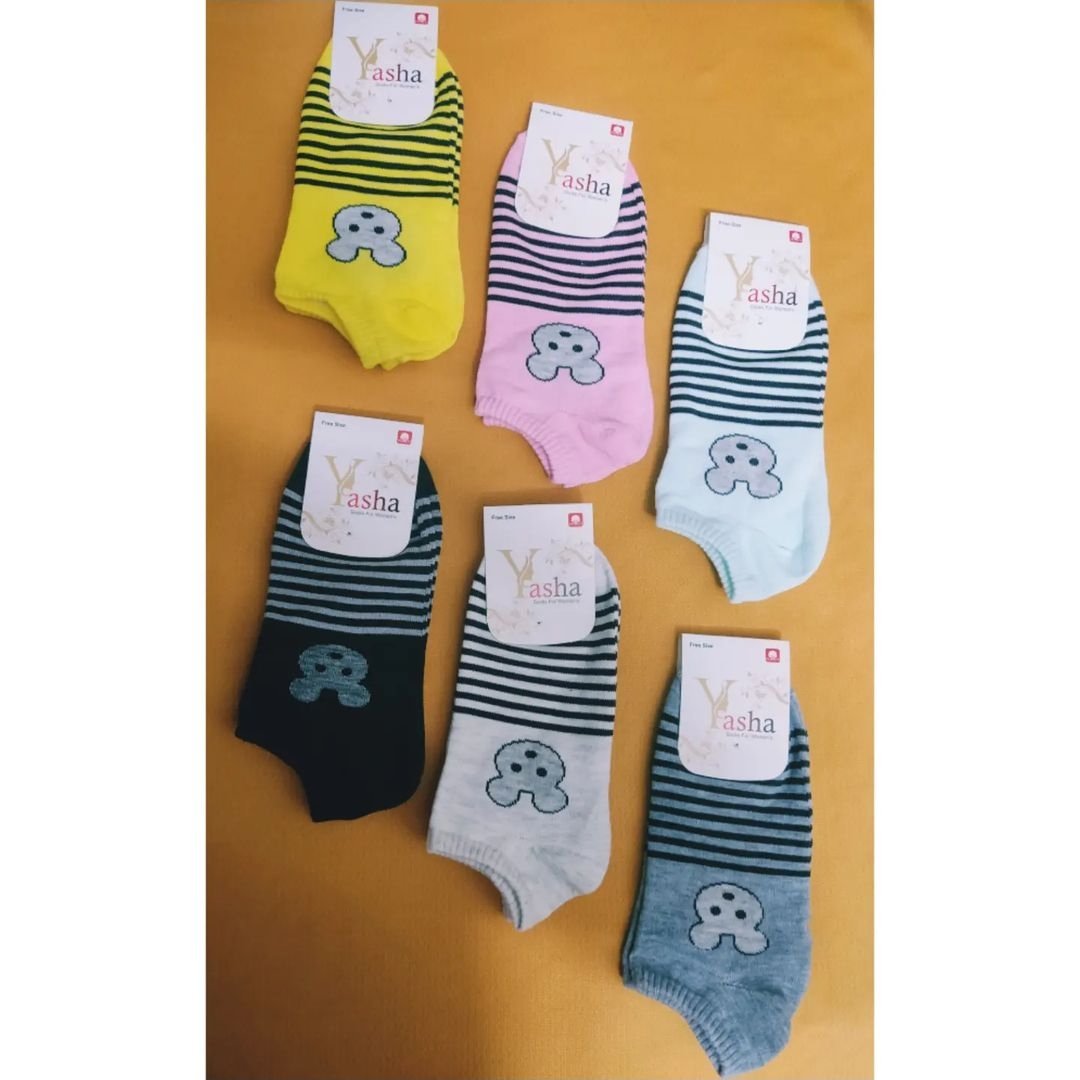 جوراب مچی راه راه طرح موش