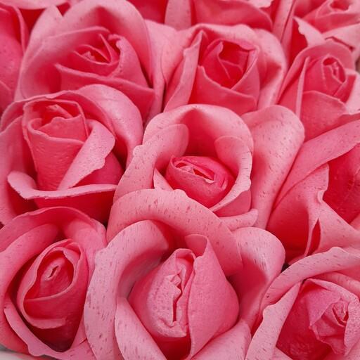 گل صابونی معطر با ماندگاری دائمی  در شش رنگ زیبا