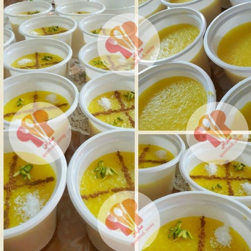 شله زرد زعفرانی برنج ایرانی معطر گلاب زعفران خلال بادام پوددارچین