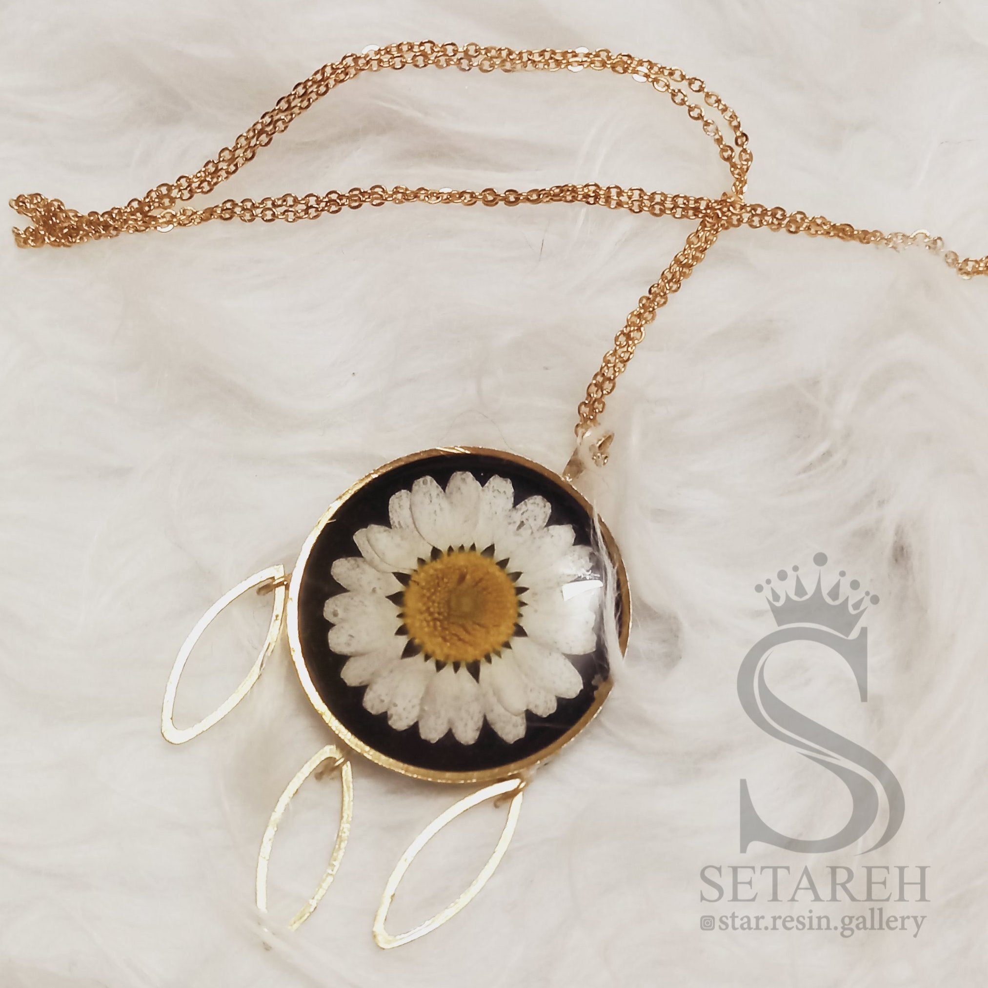 گردنبند بابونه ،رومانتویی ؛ آویز