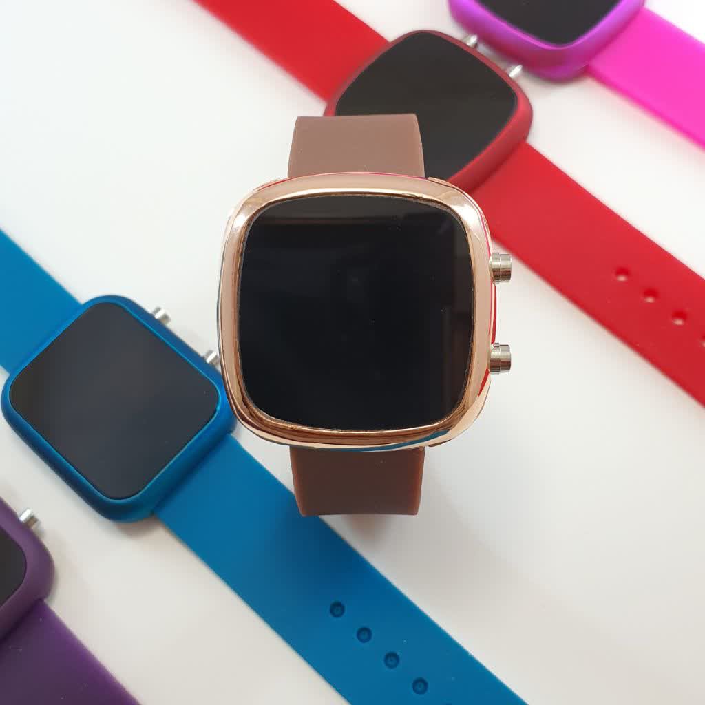 ساعت مچی ال ای دی زنانه و مردانه رنگ زیبا led