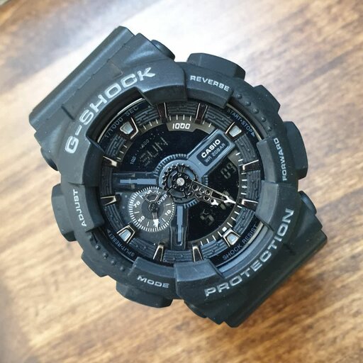 ساعت مچی مردانه و پسرانه کاسیو جی شاک سیاه رنگ .. CASIO G-SHOCK 