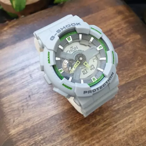 ساعت مچی مردانه و پسرانه کاسیو جی شاک سفید رنگ .. CASIO G-SHOCK 