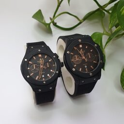 ساعت مچی ست مردانه و زنانه هابلوت بند استیل قفل هابلوت HUBLOT 