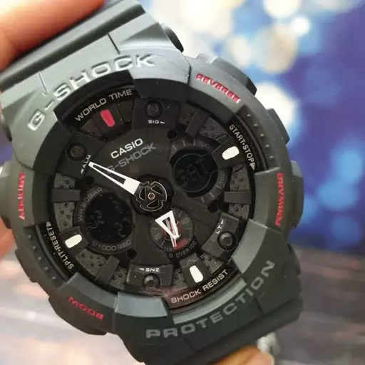 ساعت مچی مردانه و پسرانه کاسیو جی شاک دیجیتالی و عقربه ای  بند رزین Casio G-Shock 