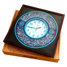 ساعت دیواری و ان یکاد دستساز 166 ساعت مذهبی کادویی صنایع دستی هدیه دیوارکوب 