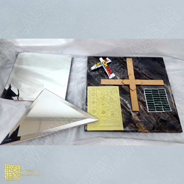 آینه آسان نصب مسی مدل فرفره کدT08