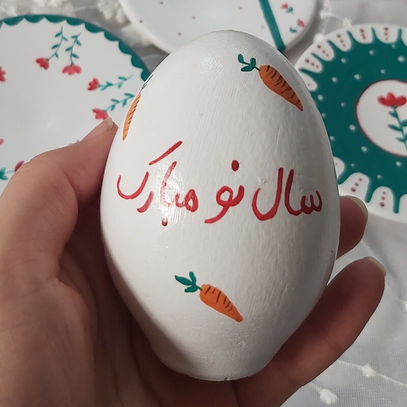 تخم مرغ خرگوش 1401 طراحی شده با دست قابل شستشو با دستمال نرم