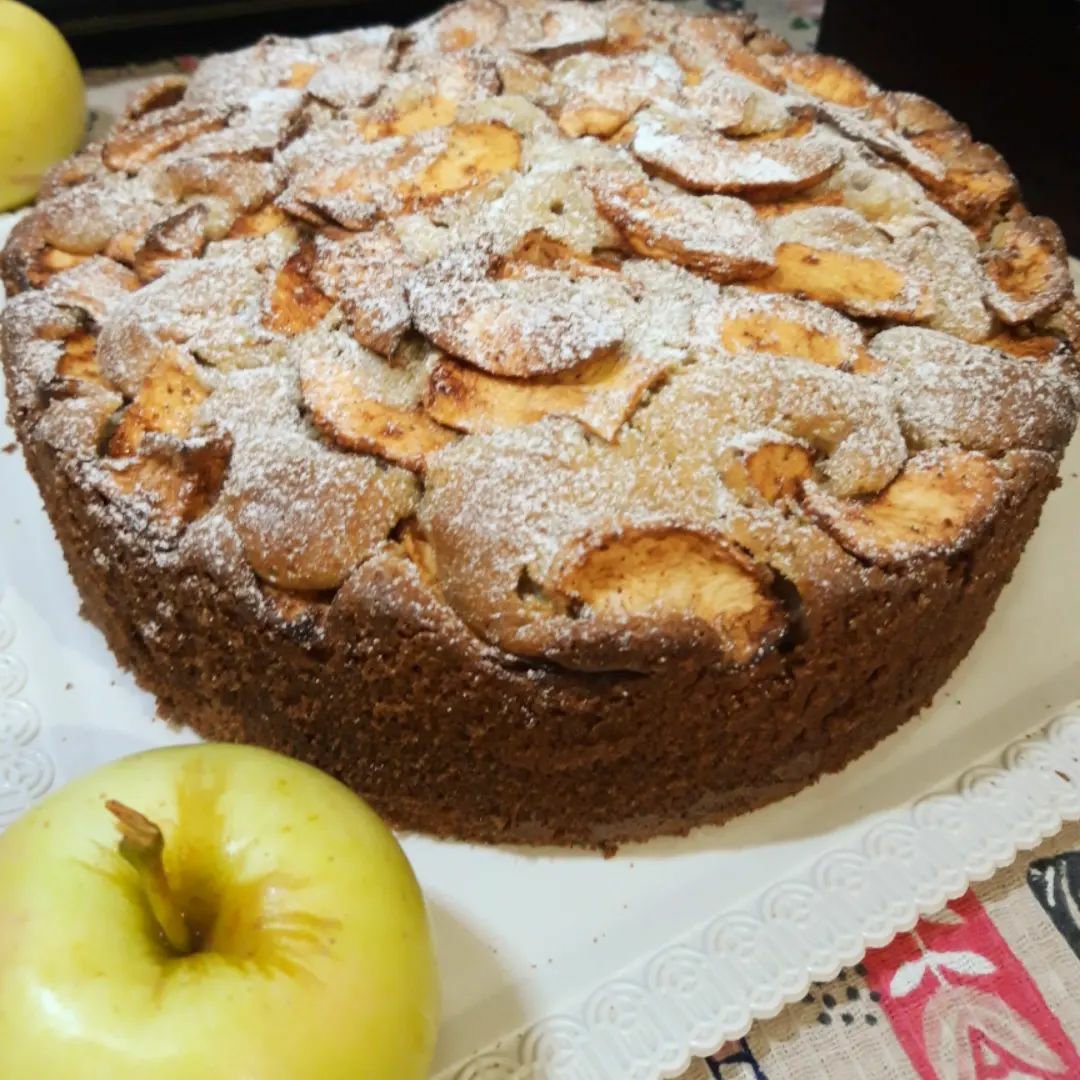 کیک سیب و دارچین،با عطر و طعم سیب و دارچین مناسب فصل سرما، در وزن دوکیلویی 