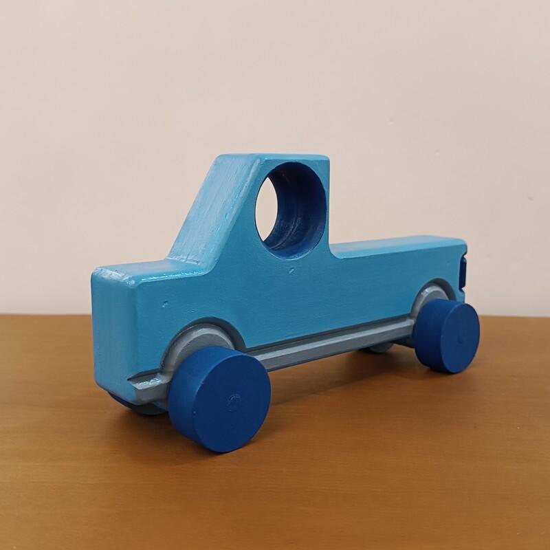 ماشین چوبی چرخدار و متحرک مناسب سیسمونی و اسباب بازی رنگاچوب