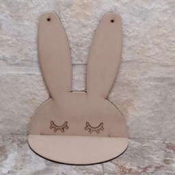شلف خرگوش  چوبی و ام دی اف  دکوری و تزیینی مناسب سیسمونی و اتاق کودک رنگاچوب