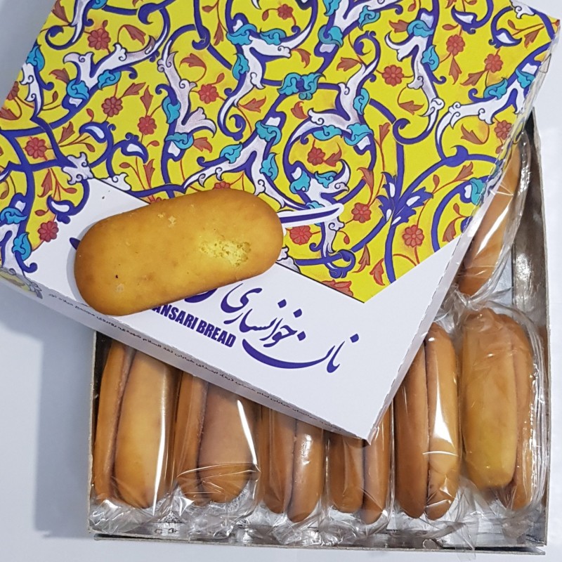 شیرینی سنتی نان خوانساری جعبه 12جفتی (24عدد کلوچه زعفرانی)
