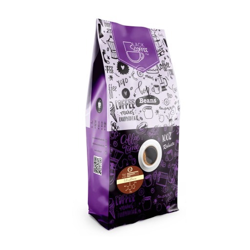 دانه قهوه فول کافین - 1 کیلو گرم Full Cafein Coffee Beans  بلک کافی  