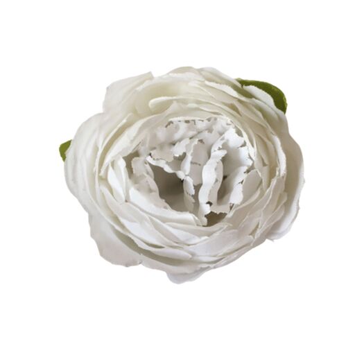 سر گل پیونی رنگ سفید بسته 5 عددی قطر 7 سانت