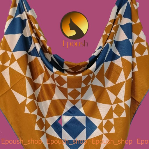 روسری پاییزه ژاکارد-نیلا دست دوز جناغی- کد PAS1140